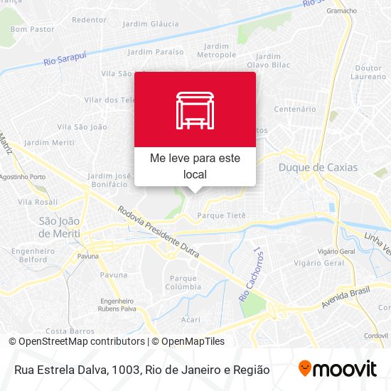 Rua Estrela Dalva, 1003 mapa