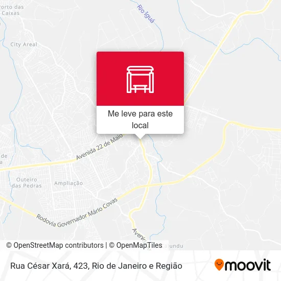 Rua César Xará, 423 mapa