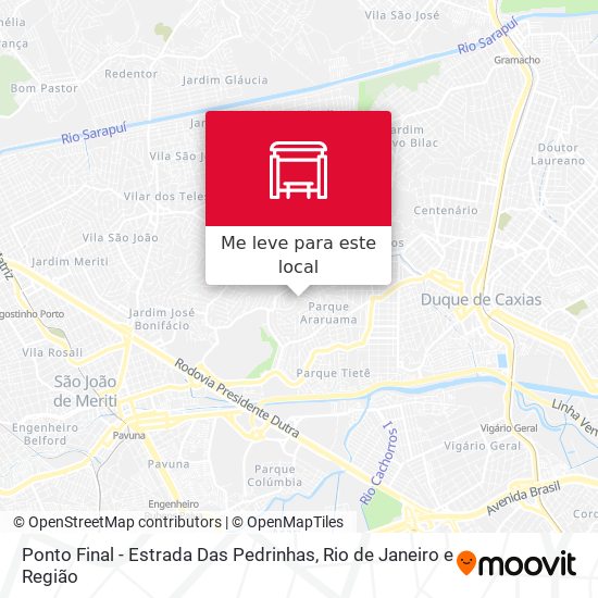 Ponto Final - Estrada Das Pedrinhas mapa