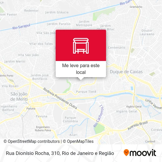 Rua Dionísio Rocha, 310 mapa