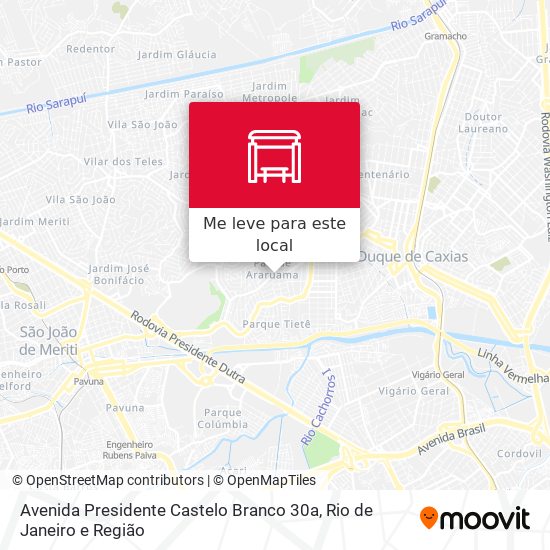 Avenida Presidente Castelo Branco 30a mapa