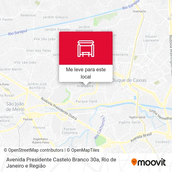 Avenida Presidente Castelo Branco 30a mapa