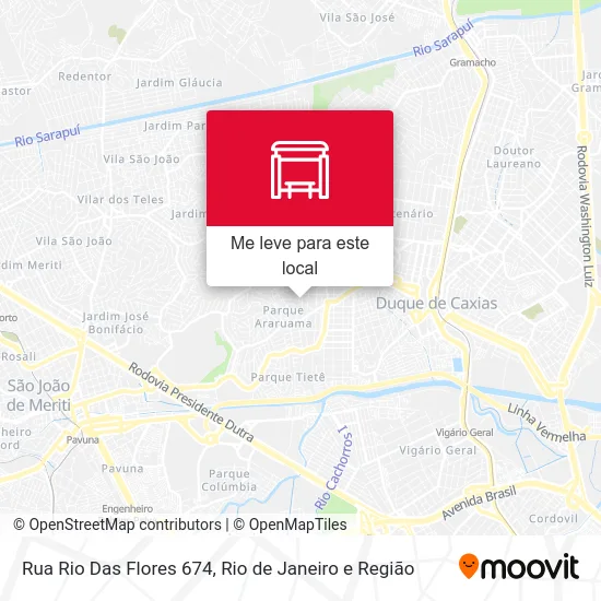 Rua Rio Das Flores 674 mapa
