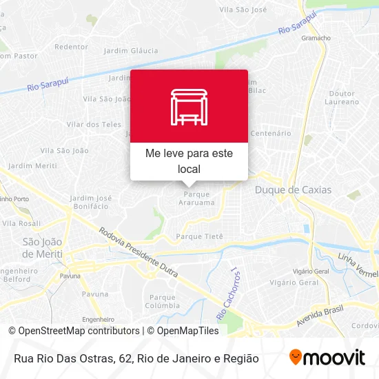 Rua Rio Das Ostras, 62 mapa