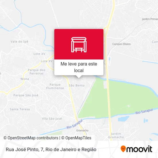 Rua José Pinto, 7 mapa