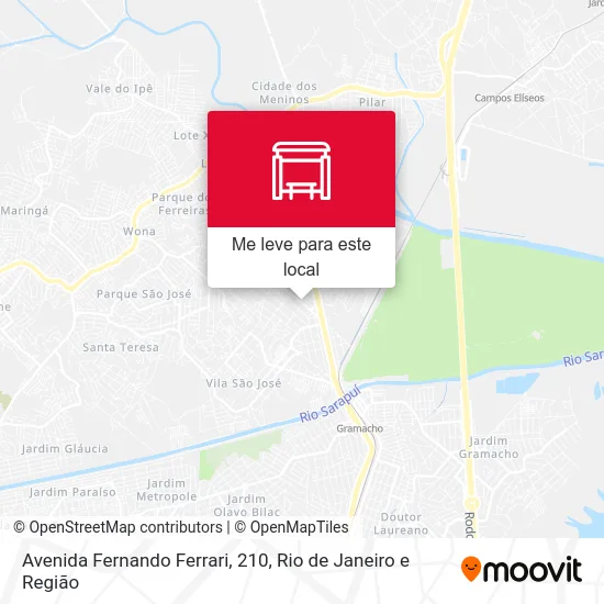 Avenida Fernando Ferrari, 210 mapa