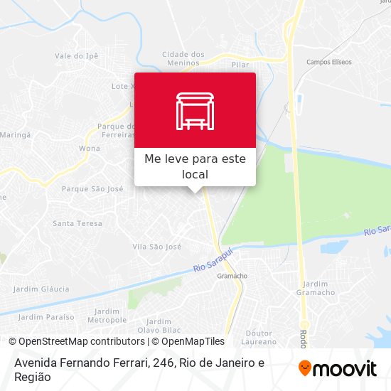 Avenida Fernando Ferrari, 246 mapa