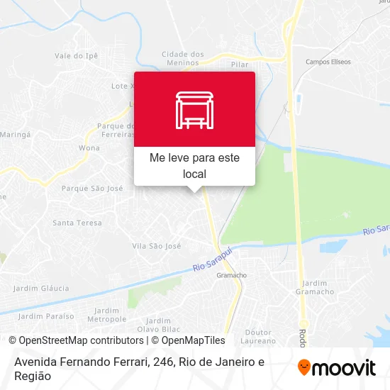 Avenida Fernando Ferrari, 246 mapa