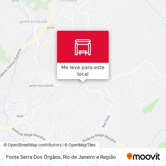 Fonte Serra Dos Órgãos mapa
