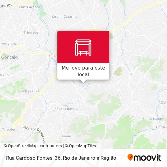 Rua Cardoso Fontes, 36 mapa