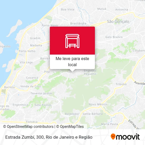 Estrada Zumbí, 300 mapa