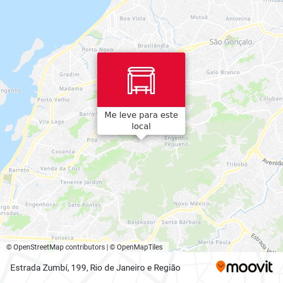 Estrada Zumbí, 199 mapa