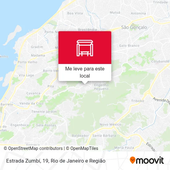 Estrada Zumbí, 19 mapa