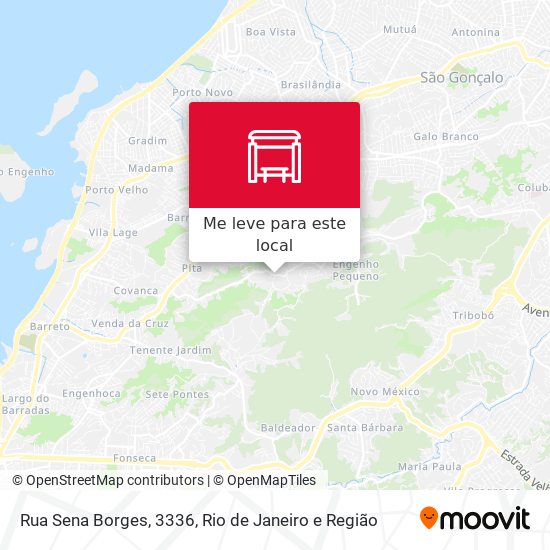 Rua Sena Borges, 3336 mapa