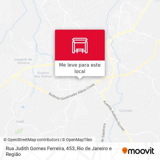 Rua Judith Gomes Ferreira, 453 mapa