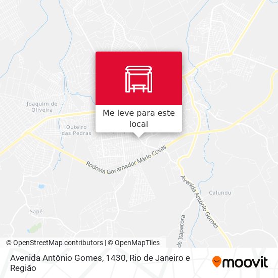 Avenida Antônio Gomes, 1430 mapa
