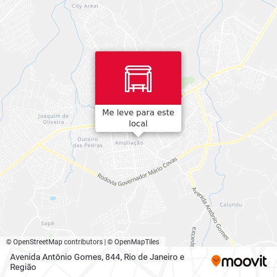 Avenida Antônio Gomes, 844 mapa