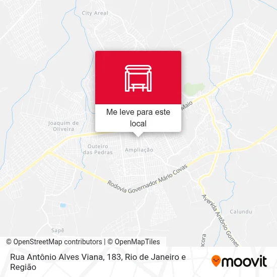 Rua Antônio Alves Viana, 183 mapa