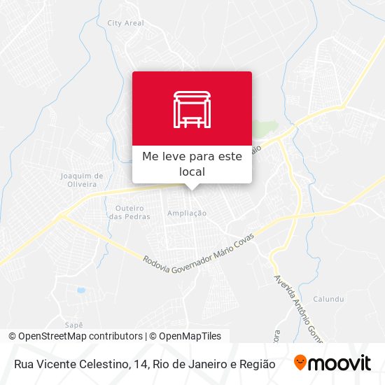 Rua Vicente Celestino, 14 mapa