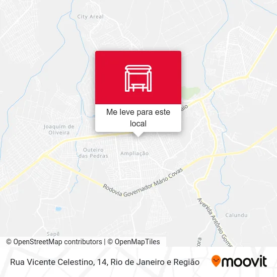 Rua Vicente Celestino, 14 mapa
