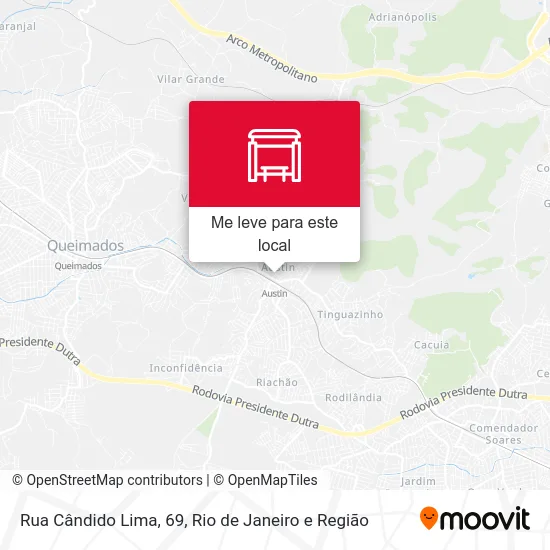 Rua Cândido Lima, 69 mapa