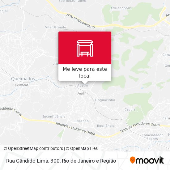 Rua Cândido Lima, 300 mapa