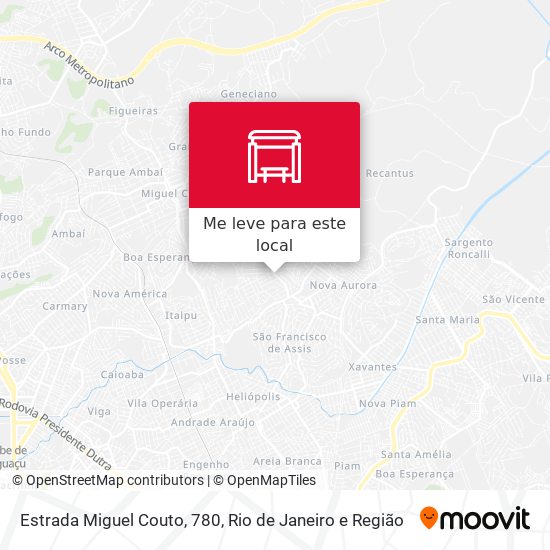 Estrada Miguel Couto, 780 mapa