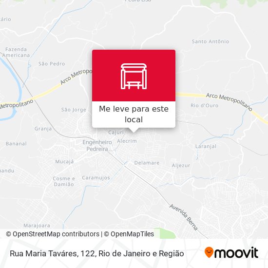 Rua Maria Taváres, 122 mapa