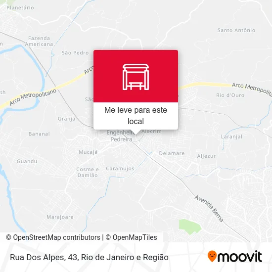 Rua Dos Alpes, 43 mapa