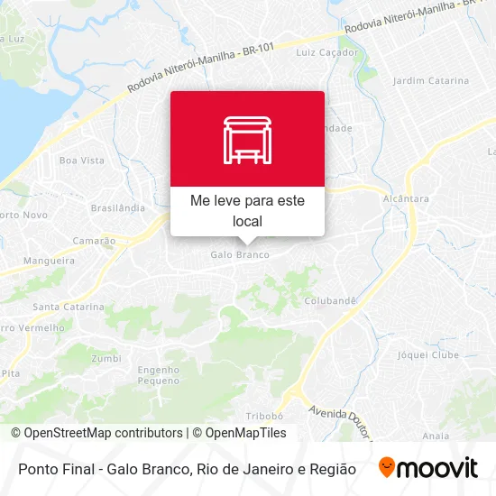 Ponto Final - Galo Branco mapa