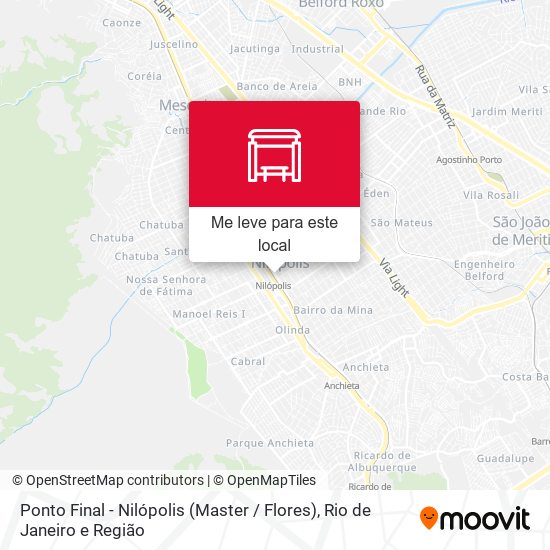 Ponto Final - Nilópolis (Master / Flores) mapa