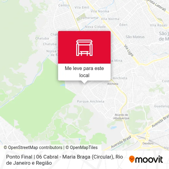 Ponto Final | 06 Cabral - Maria Braga (Circular) mapa