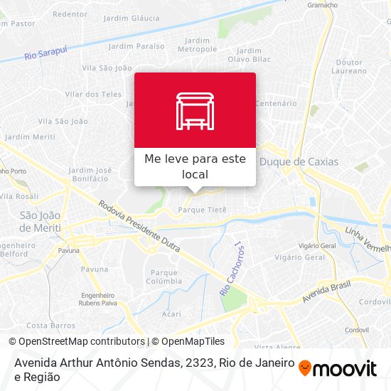 Avenida Arthur Antônio Sendas, 2323 mapa