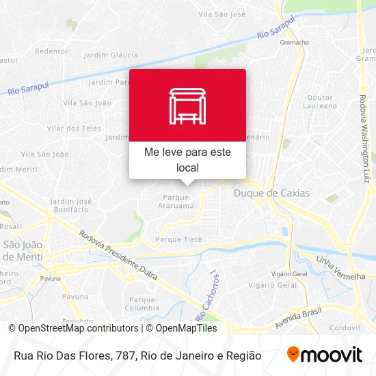 Rua Rio Das Flores, 787 mapa