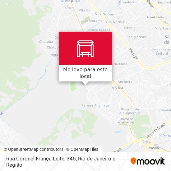 Rua Coronel França Leite, 345 mapa