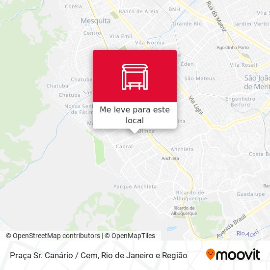 Praça Sr. Canário / Cem mapa
