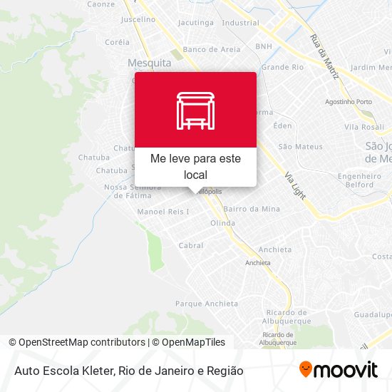 Auto Escola Kleter mapa