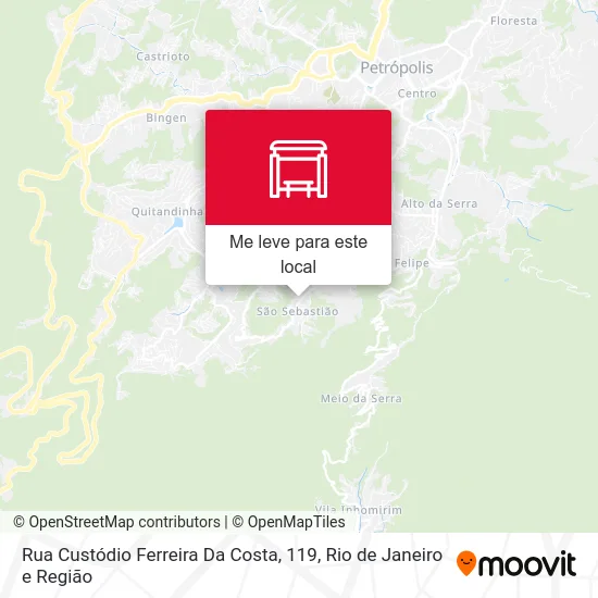 Rua Custódio Ferreira Da Costa, 119 mapa