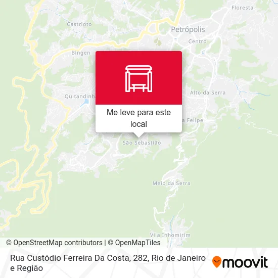Rua Custódio Ferreira Da Costa, 282 mapa