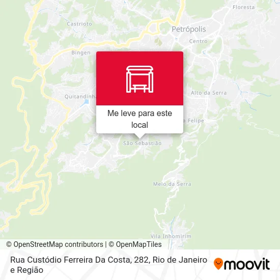Rua Custódio Ferreira Da Costa, 282 mapa