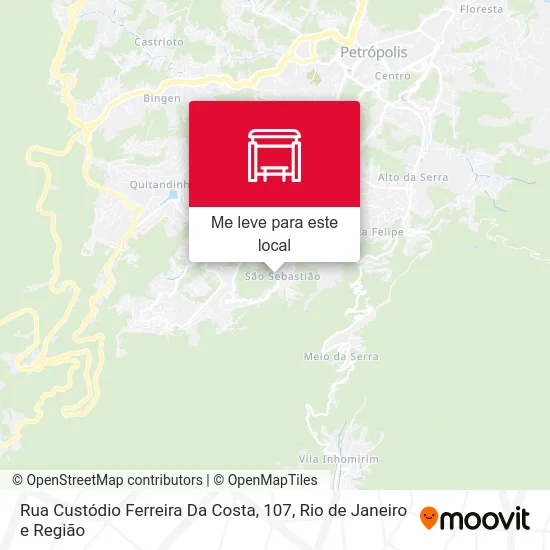 Rua Custódio Ferreira Da Costa, 107 mapa