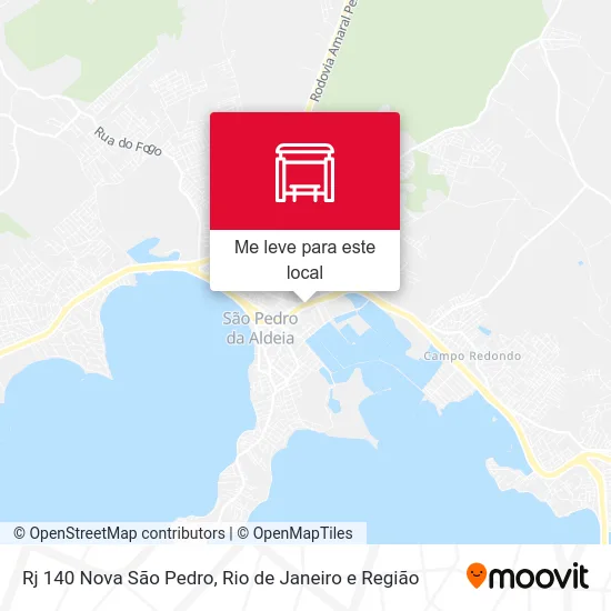 Rj 140 Nova São Pedro mapa