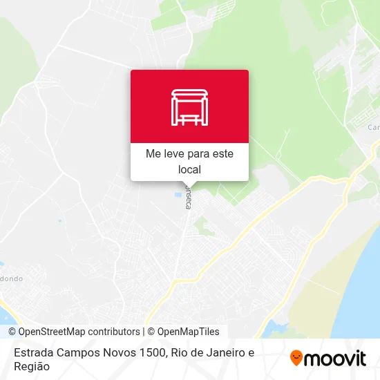 Estrada Campos Novos 1500 mapa