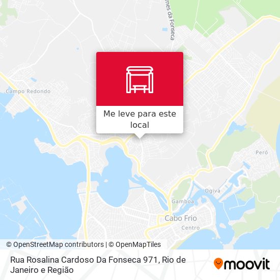 Rua Rosalina Cardoso Da Fonseca 971 mapa