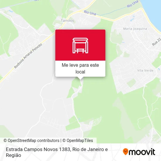 Estrada Campos Novos 1383 mapa