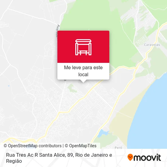 Rua Tres Ac R Santa Alice, 89 mapa