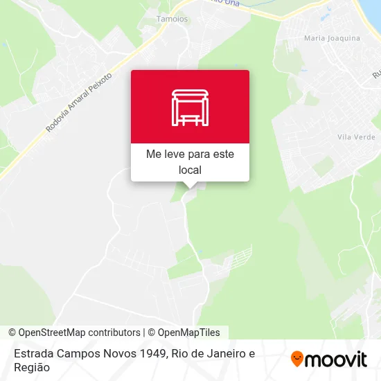 Estrada Campos Novos 1949 mapa