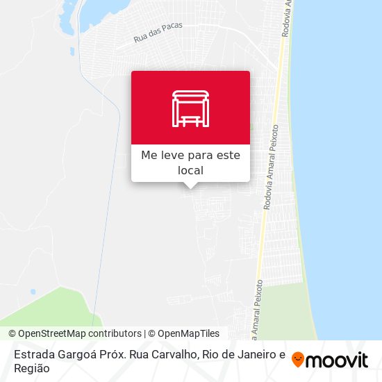 Estrada Gargoá Próx. Rua Carvalho mapa