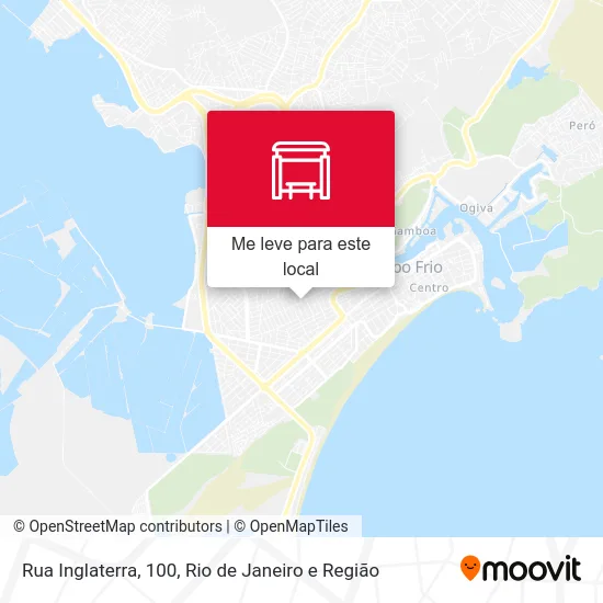 Rua Inglaterra, 100 mapa