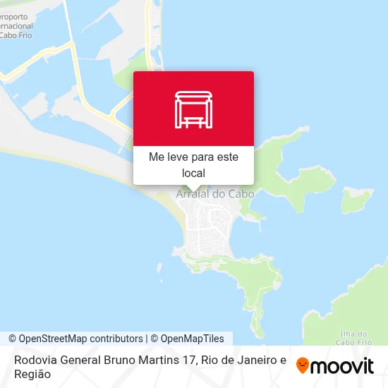 Rodovia General Bruno Martins 17 mapa